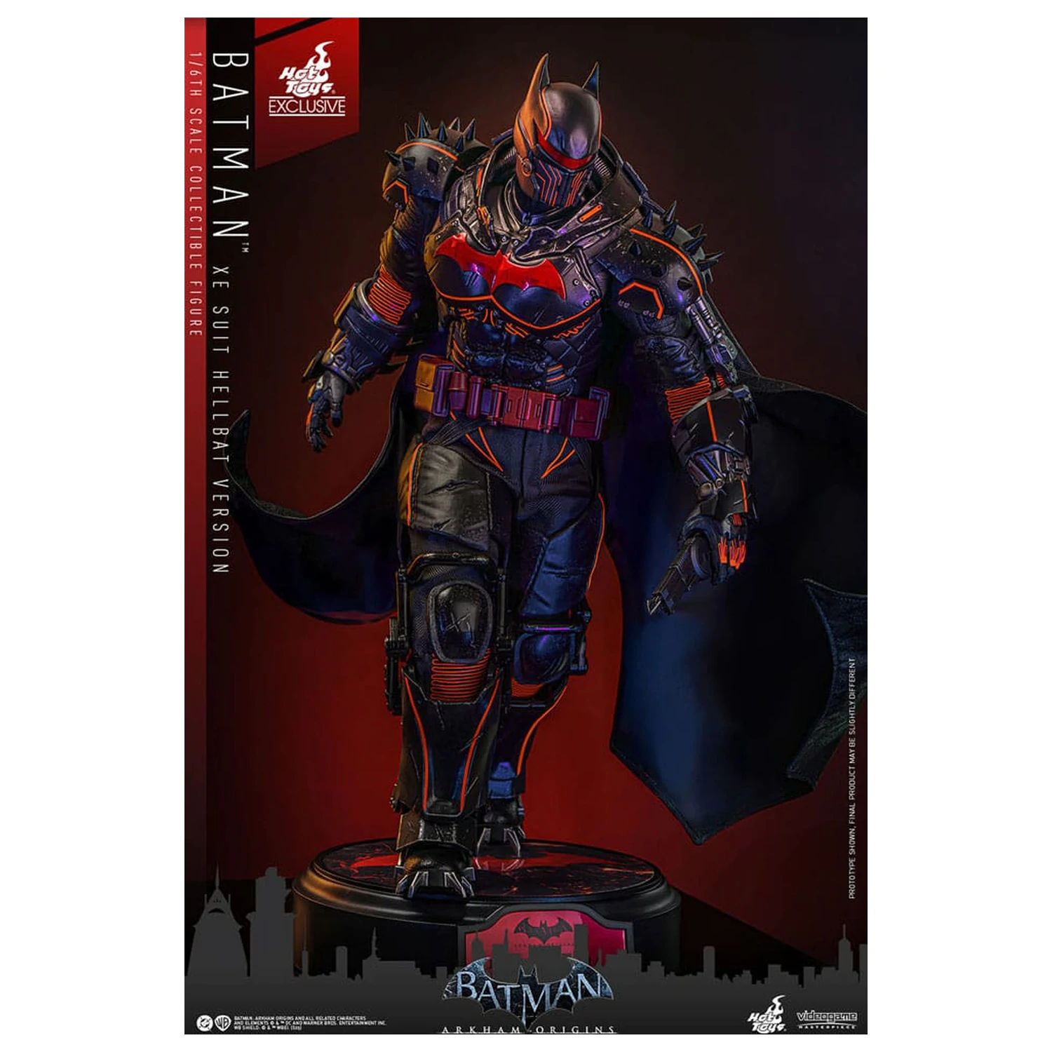 Batman Arkham Origins Videogame Masterpiece akcijska figura 1/6 XE Suit Hellbat Version 33 cm fotografija izdelka