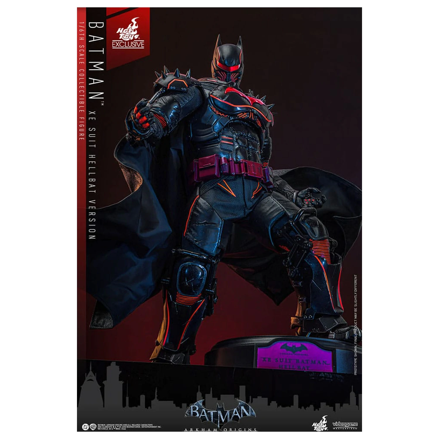 Batman Arkham Origins Videogame Masterpiece akcijska figura 1/6 XE Suit Hellbat Version 33 cm fotografija izdelka
