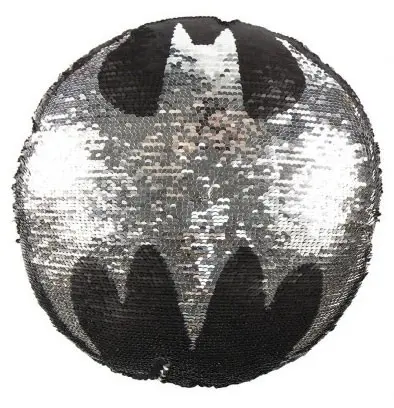 Batman dvostranska blazina z bleščicami v obliki 30 cm fotografija izdelka