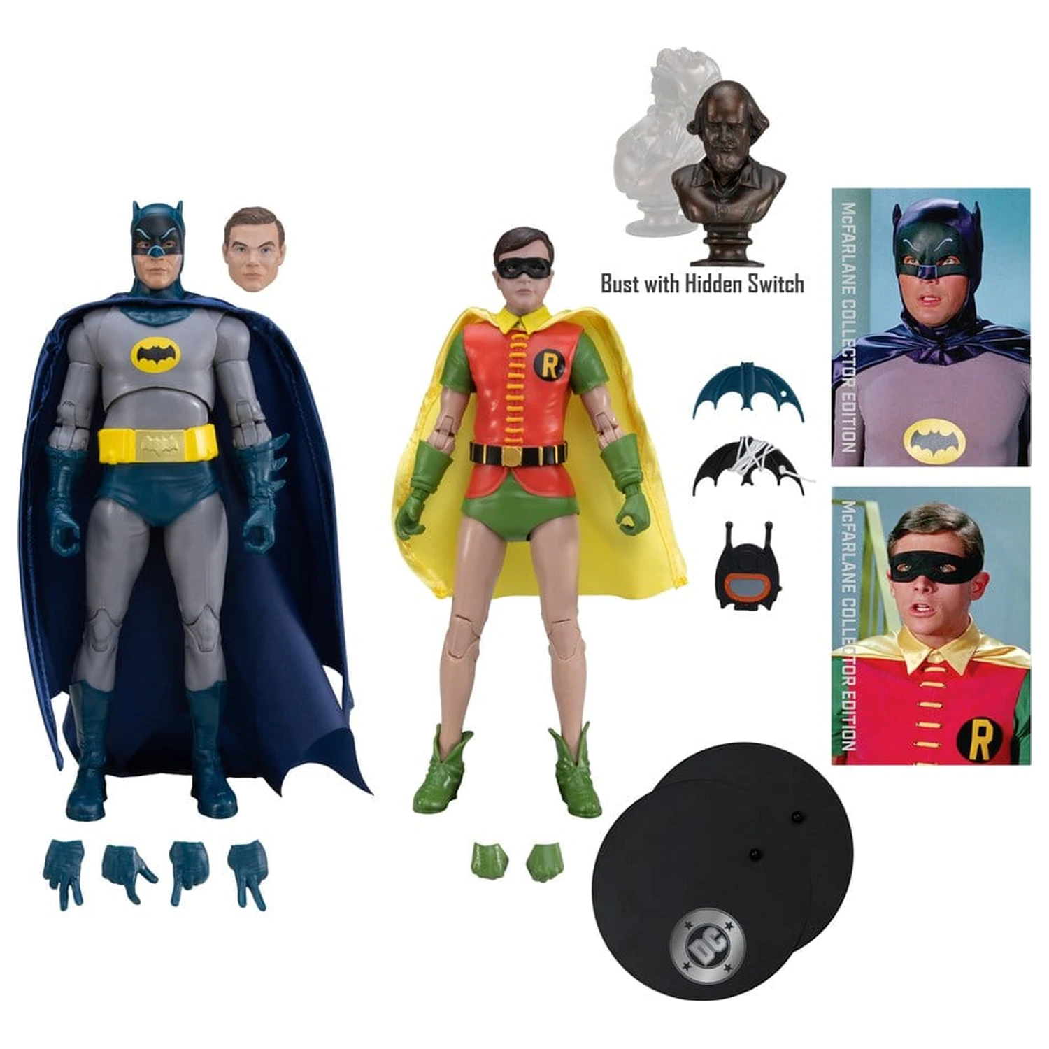 Batman Classic TV Series DC Multiverse McFarlane Collector Edition Akcijska figura 2-paket Batman in Robin 18 cm fotografija izdelka