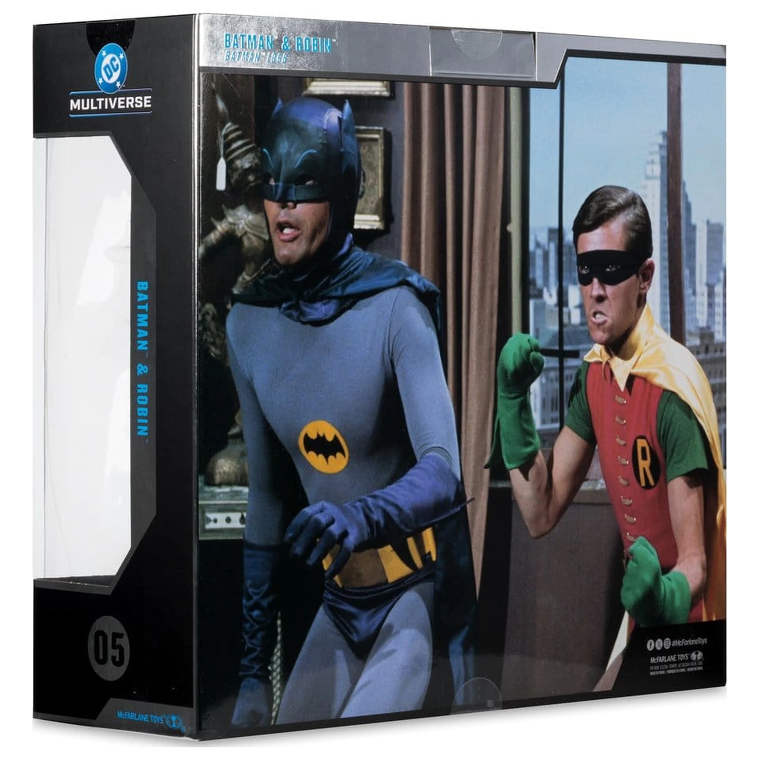 Batman Classic TV Series DC Multiverse McFarlane Collector Edition Akcijska figura 2-paket Batman in Robin 18 cm fotografija izdelka