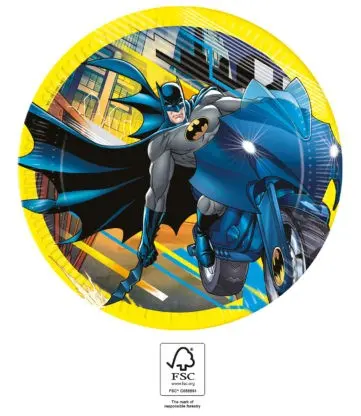Batman Rogue Rage papirnati krožniki 8 kosov 23 cm FSC fotografija izdelka