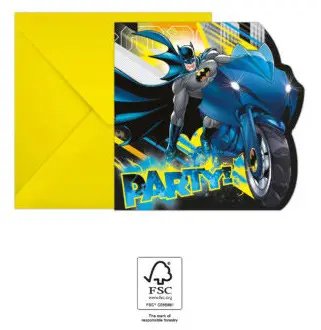 Batman Rogue Rage Party vabilo 6 kos FSC fotografija izdelka