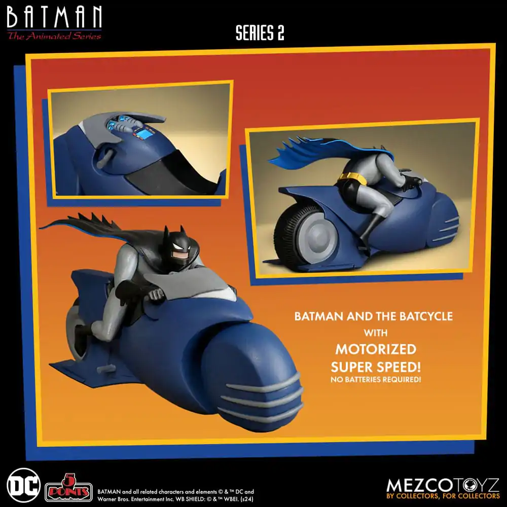 Batman the Animated Series 2 5 Points Akcijska Figura Batman & Batcycle 10 cm fotografija izdelka