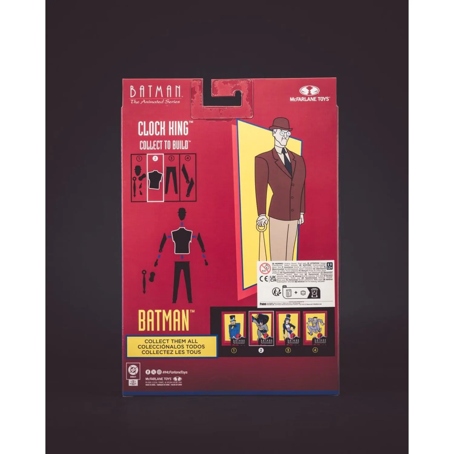 Batman: The Animated Series DC Direct Build-A Akcijske figure Val 7 Batman (nadomestni izrazi obraza) (Platinum Edition) 15 cm fotografija izdelka