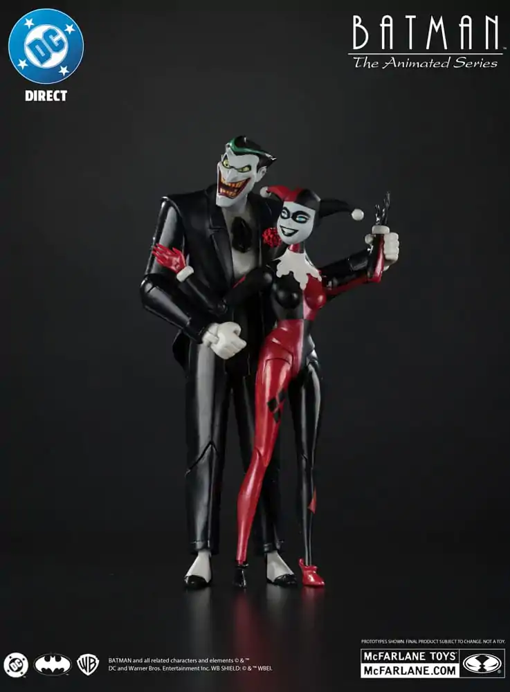 Batman: The Animated Series DC Direct Akcijske figure Harley Quinn & The Joker (Mad Love) (Gold Label) 18 cm fotografija izdelka
