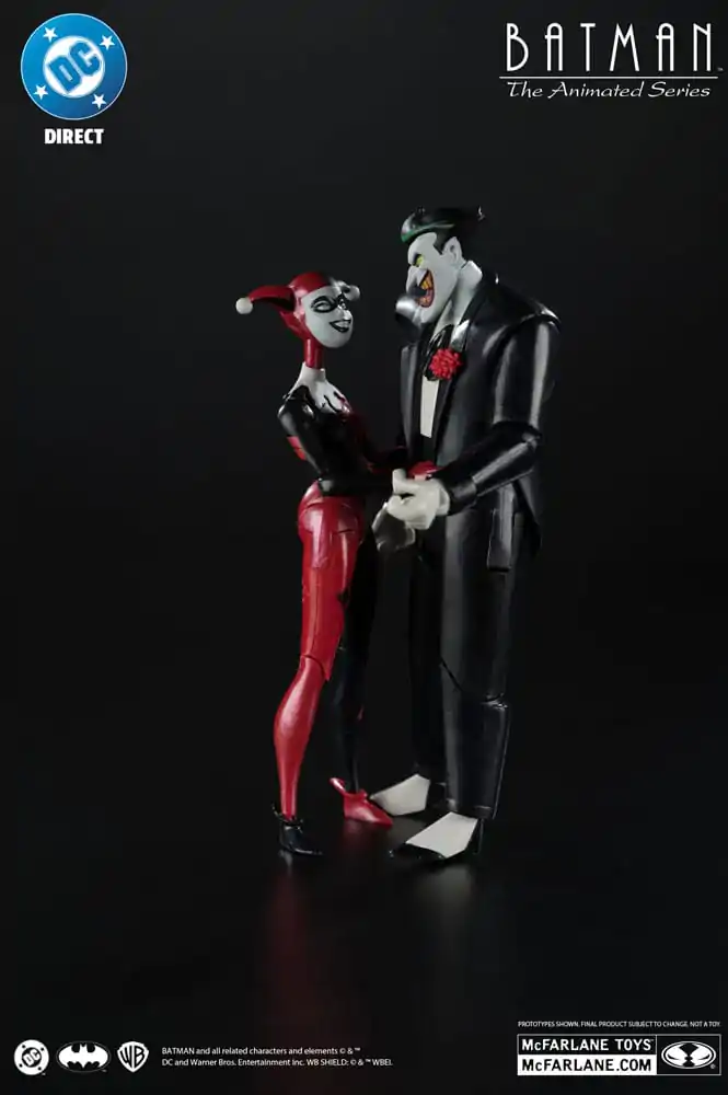 Batman: The Animated Series DC Direct Akcijske figure Harley Quinn & The Joker (Mad Love) (Gold Label) 18 cm fotografija izdelka