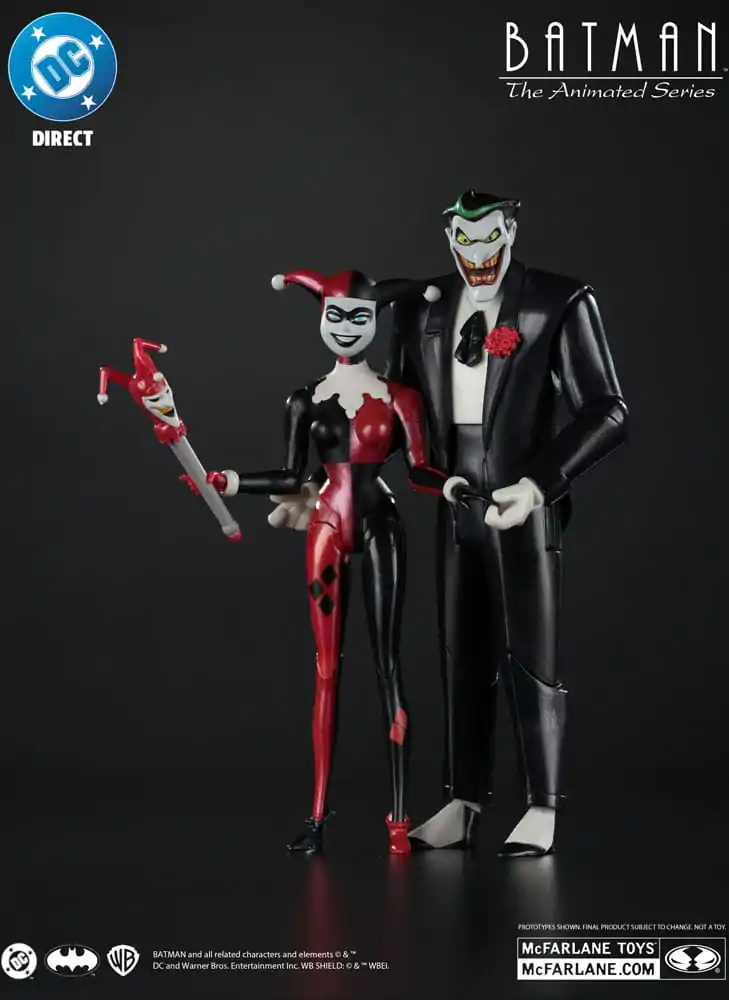 Batman: The Animated Series DC Direct Akcijske figure Harley Quinn & The Joker (Mad Love) (Gold Label) 18 cm fotografija izdelka
