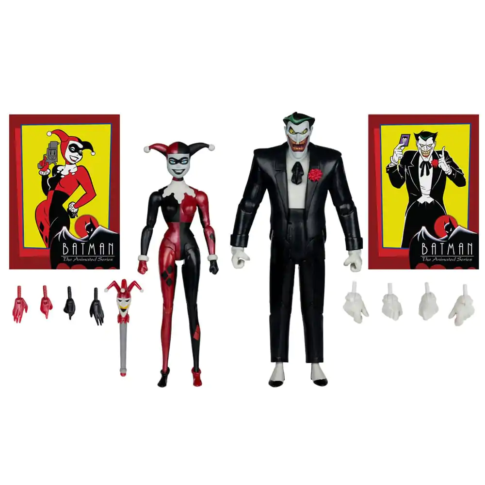 Batman: The Animated Series DC Direct Akcijske figure Harley Quinn & The Joker (Mad Love) (Gold Label) 18 cm fotografija izdelka