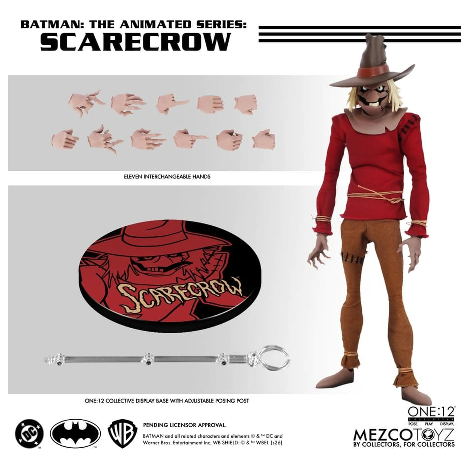 Batman: The Animated Series One:12 Collective Akcijska figura Scarecrow 17 cm fotografija izdelka