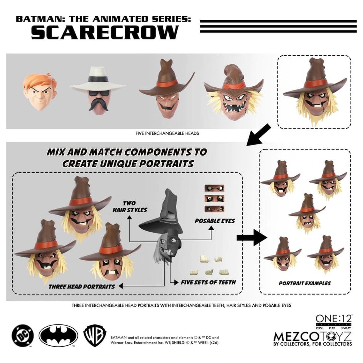 Batman: The Animated Series One:12 Collective Akcijska figura Scarecrow 17 cm fotografija izdelka