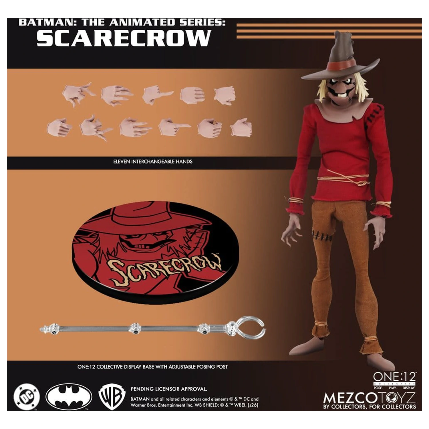 Batman: The Animated Series One:12 Collective Akcijska figura Scarecrow 17 cm fotografija izdelka