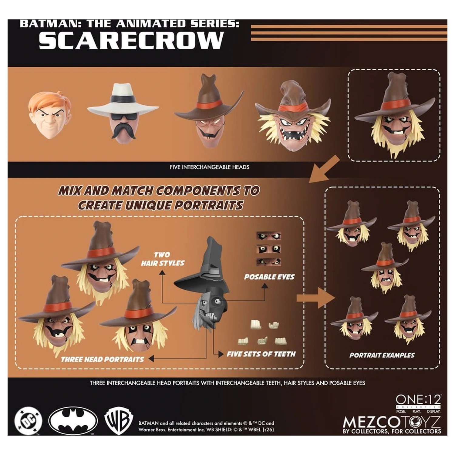 Batman: The Animated Series One:12 Collective Akcijska figura Scarecrow 17 cm fotografija izdelka