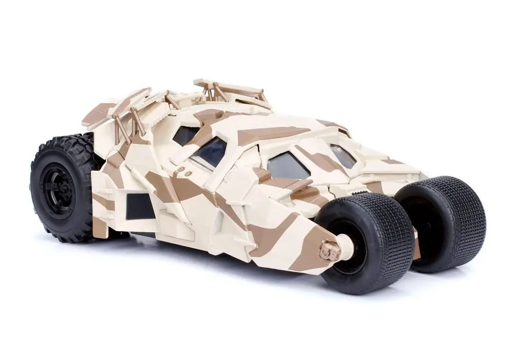 Batman The Dark Knight Diecast Model 1/24 2008 Batmobile Camo s figuro fotografija izdelka