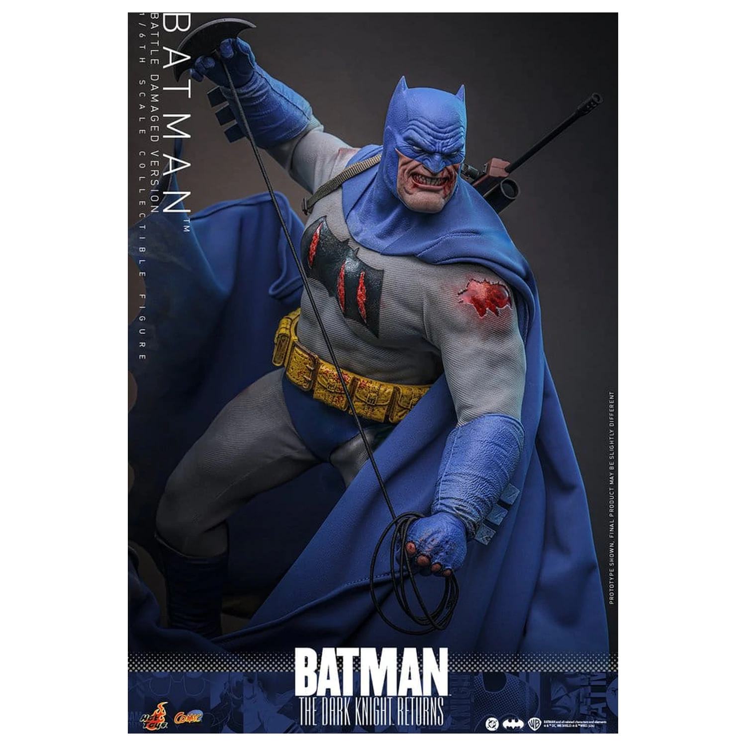 Batman: The Dark Knight Returns Comic Masterpiece akcijska figura 1/6 Batman (različica s poškodbami od bitke) 32 cm fotografija izdelka