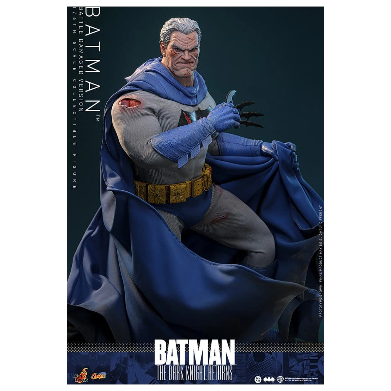 Batman: The Dark Knight Returns Comic Masterpiece akcijska figura 1/6 Batman (različica s poškodbami od bitke) 32 cm fotografija izdelka