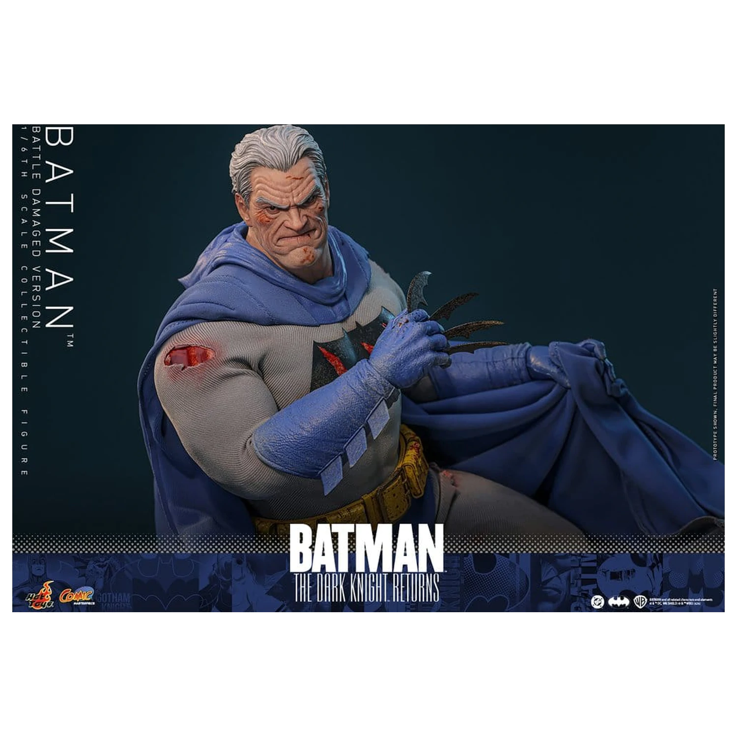 Batman: The Dark Knight Returns Comic Masterpiece akcijska figura 1/6 Batman (različica s poškodbami od bitke) 32 cm fotografija izdelka