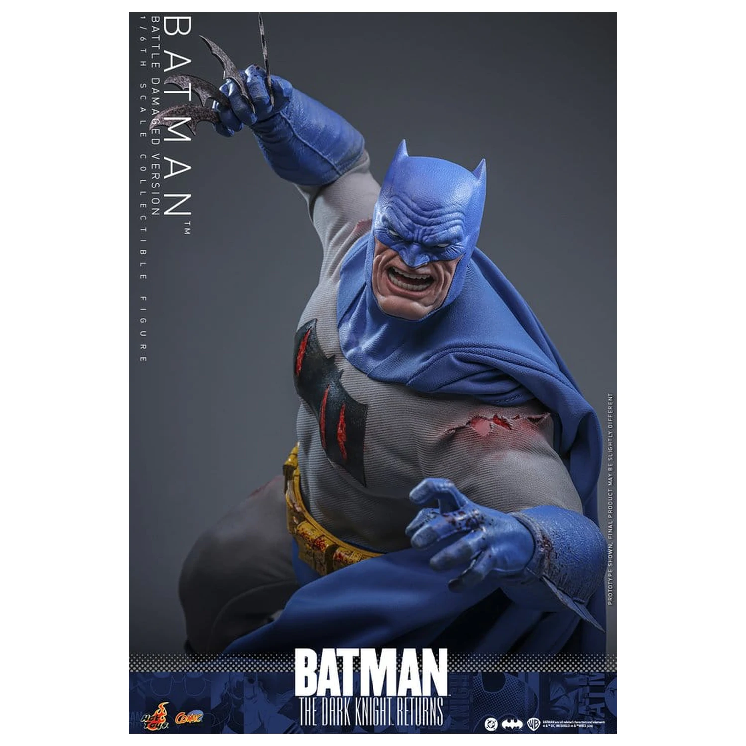 Batman: The Dark Knight Returns Comic Masterpiece akcijska figura 1/6 Batman (različica s poškodbami od bitke) 32 cm fotografija izdelka
