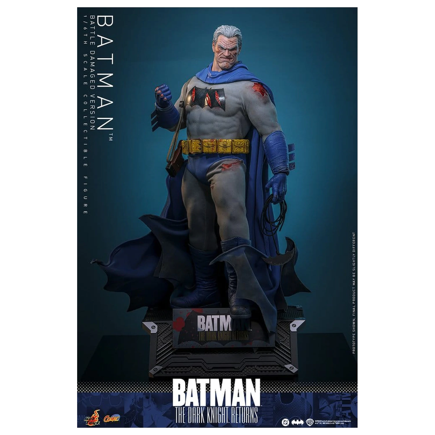 Batman: The Dark Knight Returns Comic Masterpiece akcijska figura 1/6 Batman (različica s poškodbami od bitke) 32 cm fotografija izdelka