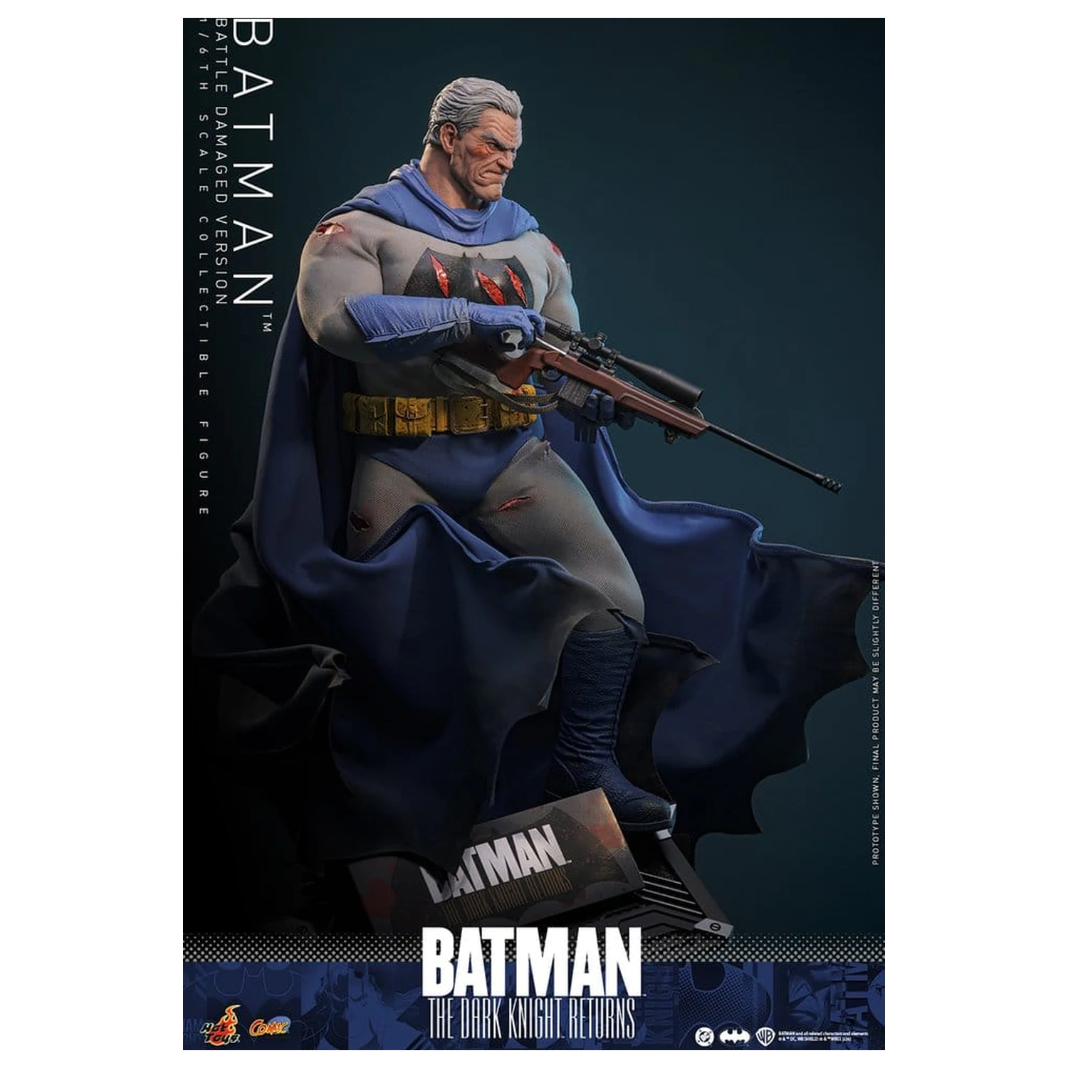 Batman: The Dark Knight Returns Comic Masterpiece akcijska figura 1/6 Batman (različica s poškodbami od bitke) 32 cm fotografija izdelka
