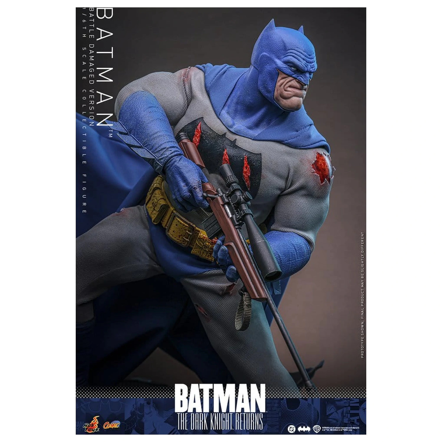Batman: The Dark Knight Returns Comic Masterpiece akcijska figura 1/6 Batman (različica s poškodbami od bitke) 32 cm fotografija izdelka