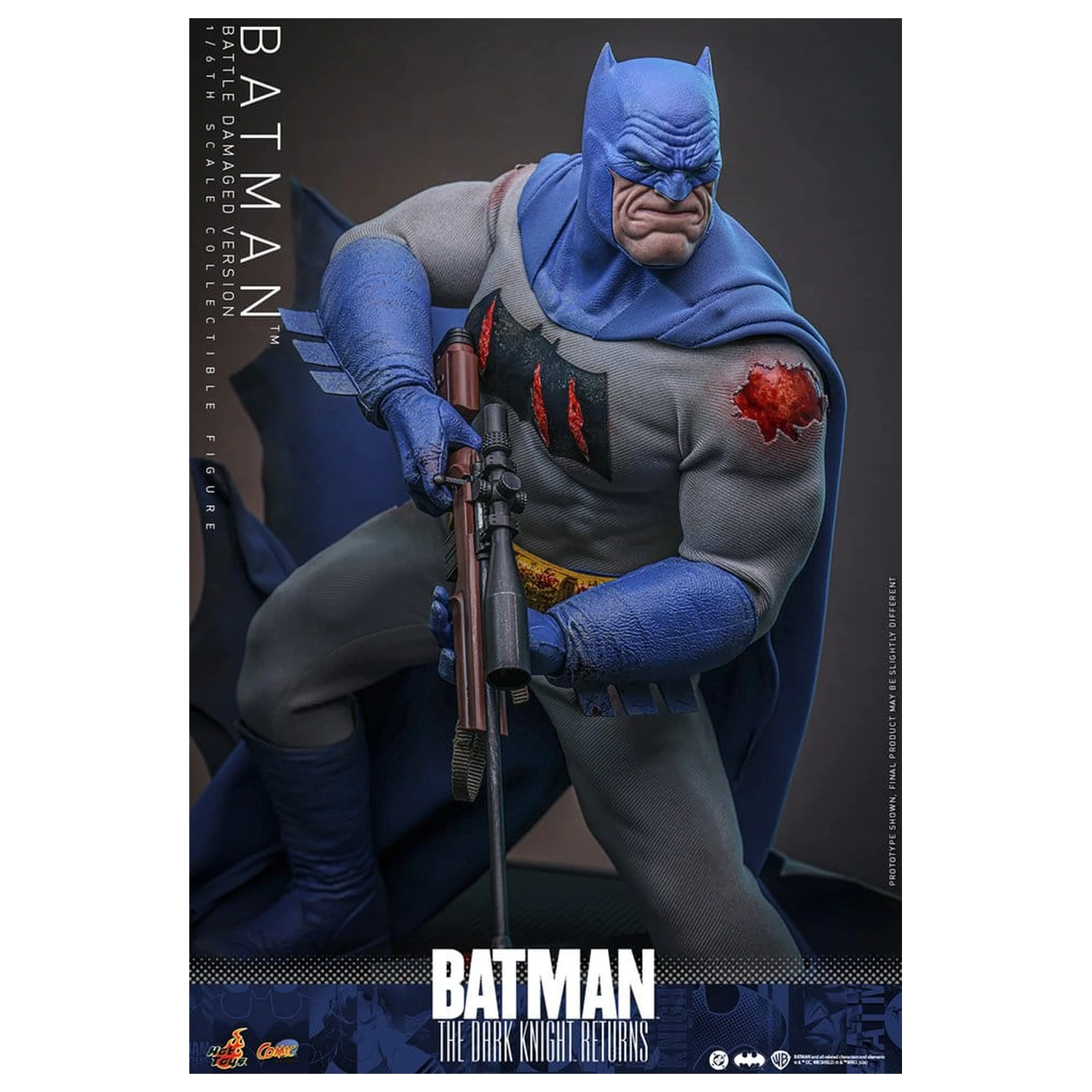 Batman: The Dark Knight Returns Comic Masterpiece akcijska figura 1/6 Batman (različica s poškodbami od bitke) 32 cm fotografija izdelka
