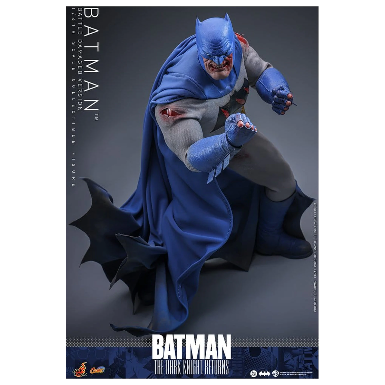 Batman: The Dark Knight Returns Comic Masterpiece akcijska figura 1/6 Batman (različica s poškodbami od bitke) 32 cm fotografija izdelka