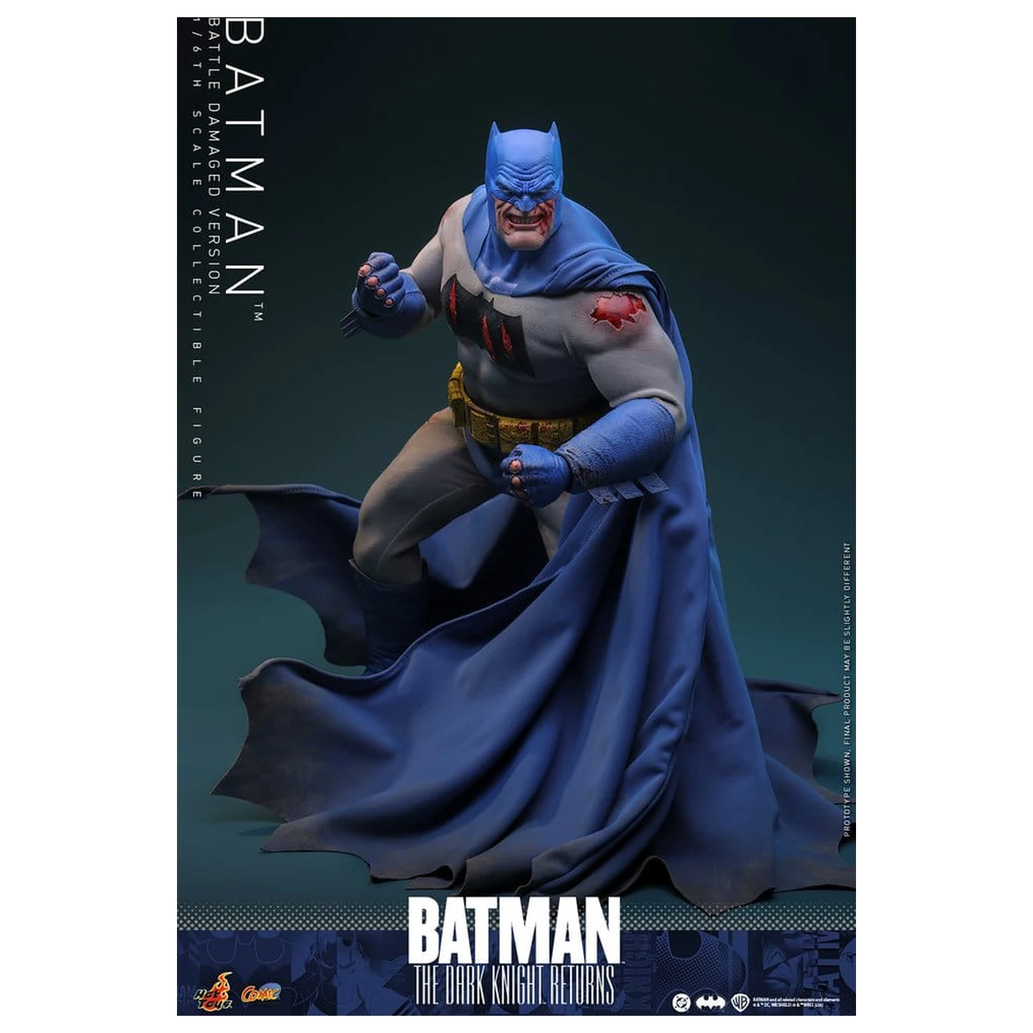 Batman: The Dark Knight Returns Comic Masterpiece akcijska figura 1/6 Batman (različica s poškodbami od bitke) 32 cm fotografija izdelka