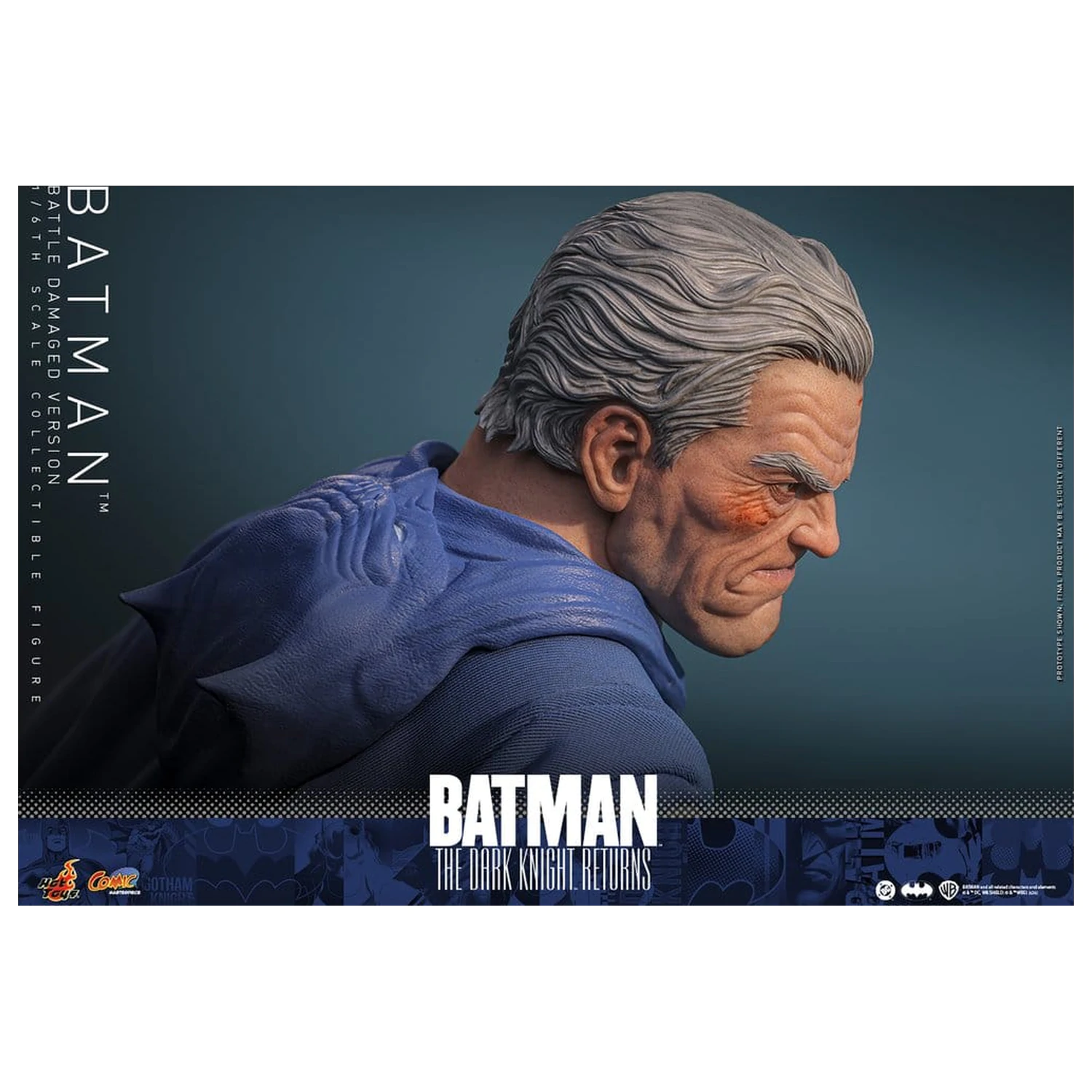 Batman: The Dark Knight Returns Comic Masterpiece akcijska figura 1/6 Batman (različica s poškodbami od bitke) 32 cm fotografija izdelka