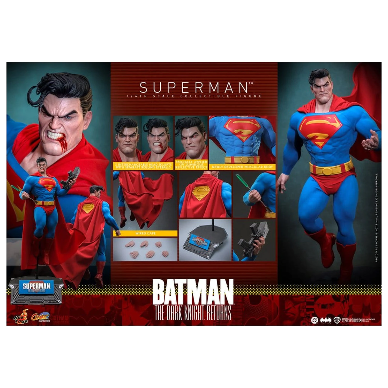 Batman: The Dark Knight Returns Comic Masterpiece akcijska figura 1/6 Superman 34 cm fotografija izdelka