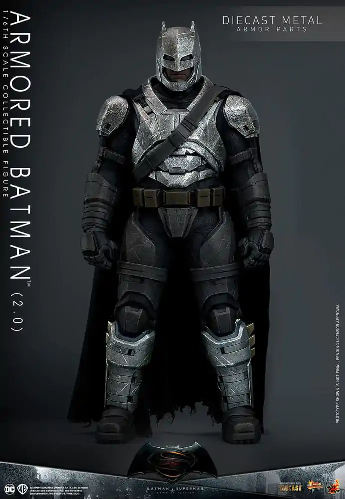 Batman v Superman: Dawn of Justice Movie Masterpiece akcijska figura 1/6 Oklepni Batman 2.0 33 cm fotografija izdelka