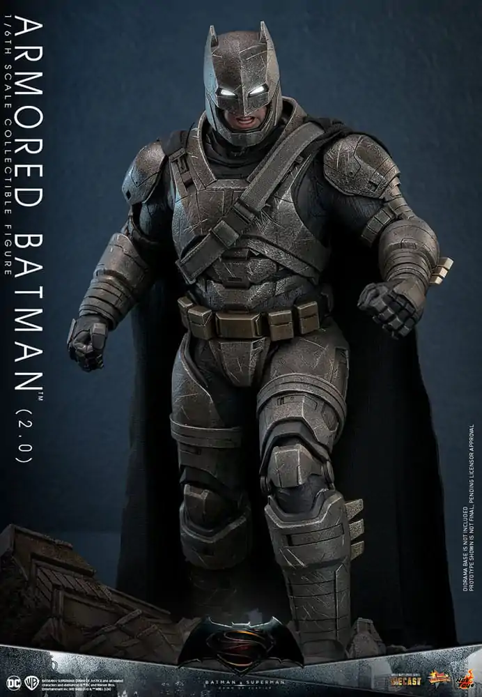 Batman v Superman: Dawn of Justice Movie Masterpiece akcijska figura 1/6 Oklepni Batman 2.0 33 cm fotografija izdelka