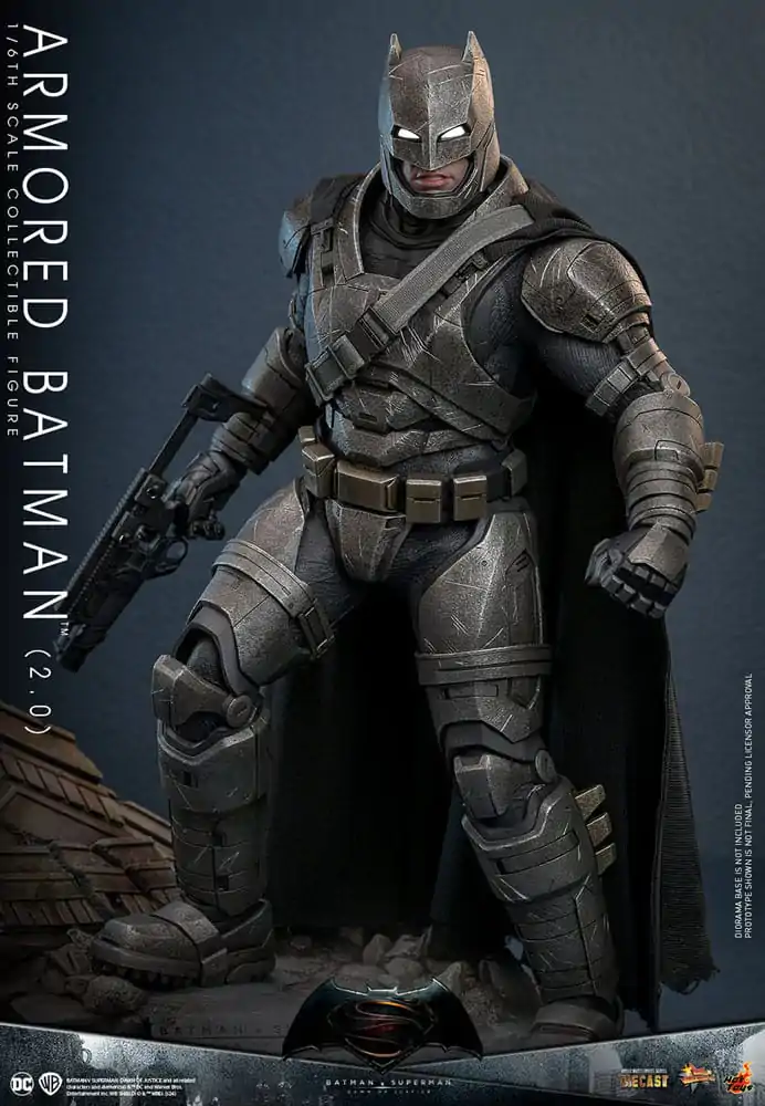 Batman v Superman: Dawn of Justice Movie Masterpiece akcijska figura 1/6 Oklepni Batman 2.0 33 cm fotografija izdelka