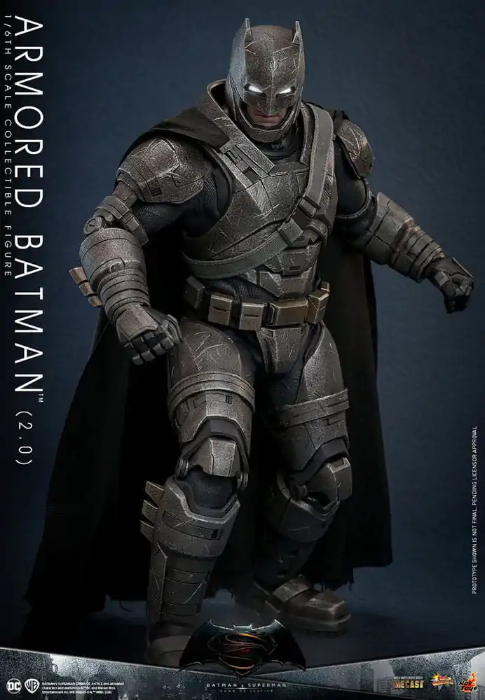 Batman v Superman: Dawn of Justice Movie Masterpiece akcijska figura 1/6 Oklepni Batman 2.0 33 cm fotografija izdelka