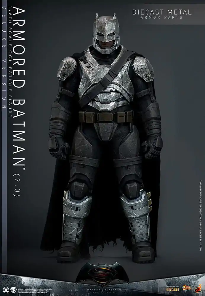 Batman v Superman: Dawn of Justice Movie Masterpiece akcijska figura 1/6 oklepni Batman 2.0 (Deluxe Version) 33 cm fotografija izdelka