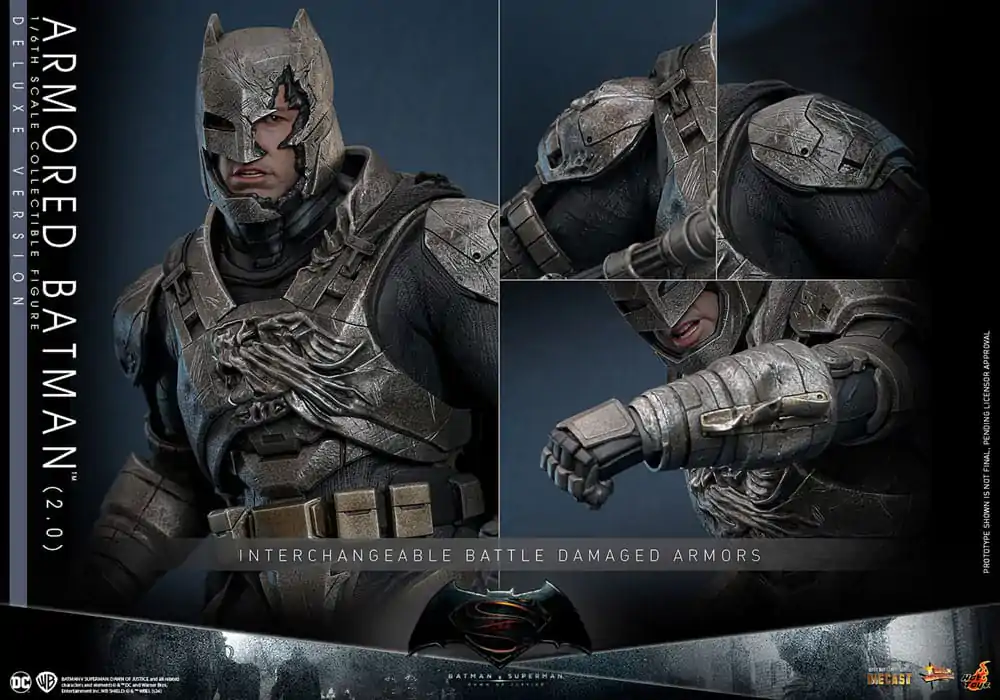 Batman v Superman: Dawn of Justice Movie Masterpiece akcijska figura 1/6 oklepni Batman 2.0 (Deluxe Version) 33 cm fotografija izdelka