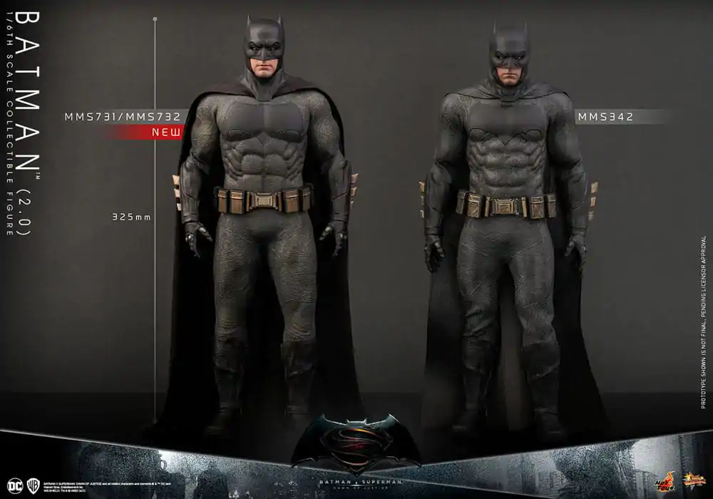 Batman v Superman: Dawn of Justice Movie Masterpiece akcijska figura 1/6 Batman 2.0 32 cm fotografija izdelka