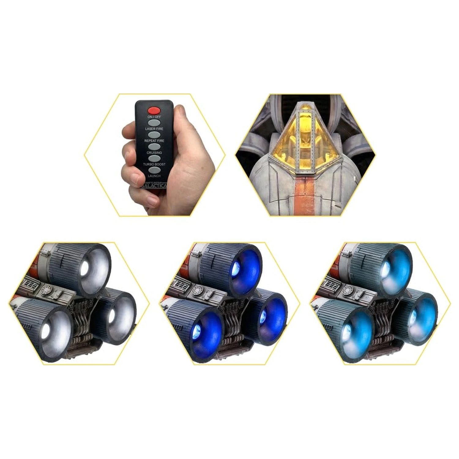 Battlestar Galactica akcijska figura z vozilom Colonial Viper Mk in Lieutenant Boomer fotografija izdelka