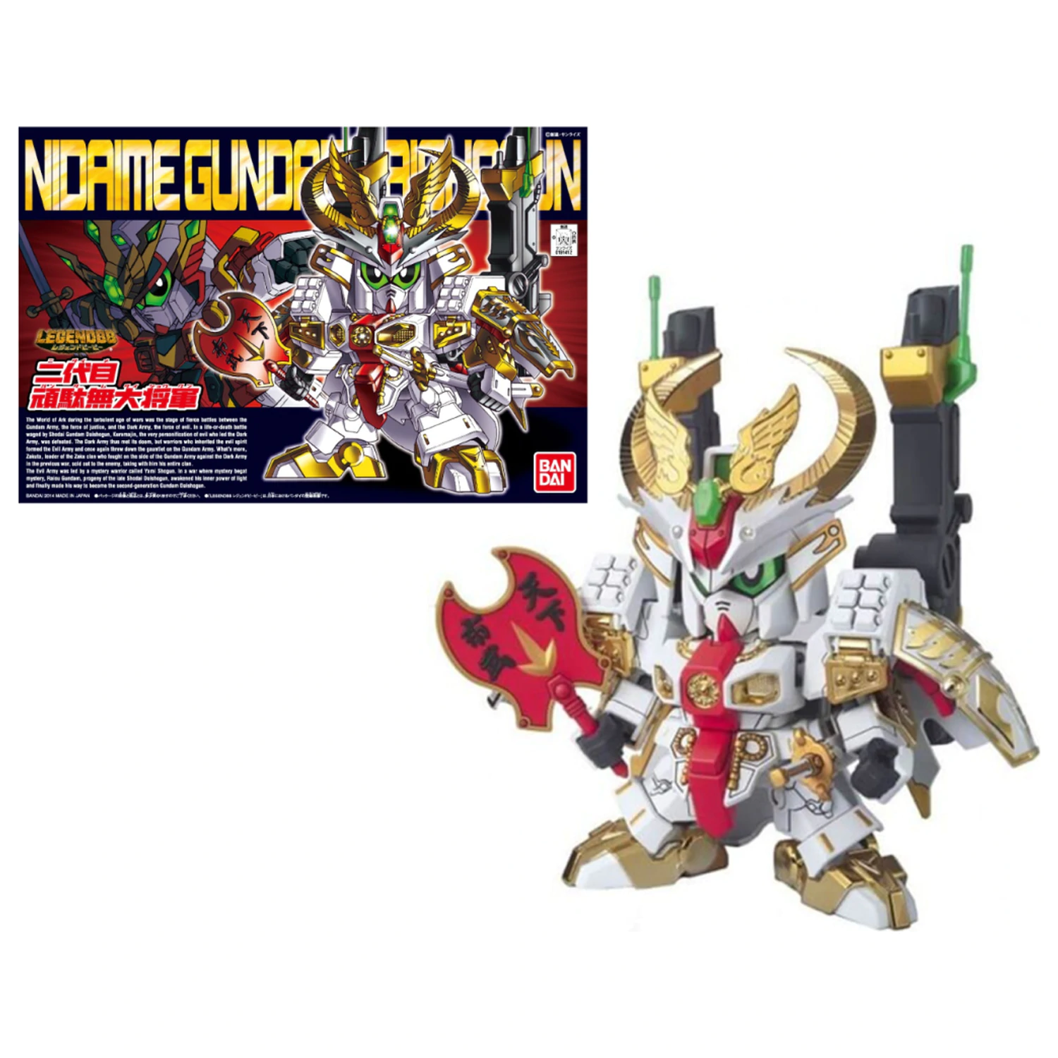 BB BB395 Legend BB Nidaime Gundam Dai-Shogun Komplet modela fotografija izdelka