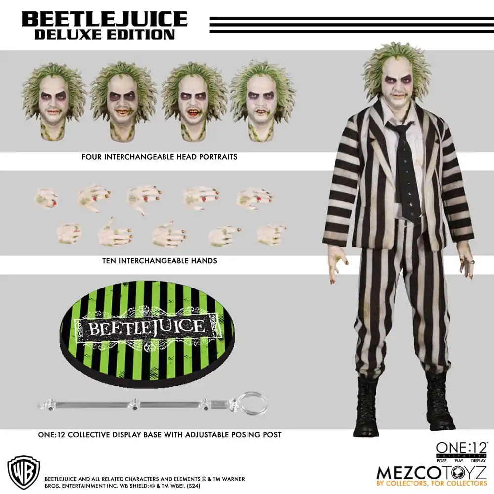 Akcijska figura Beetlejuice 1/12 Beetlejuice Deluxe Edition 18 cm fotografija izdelka