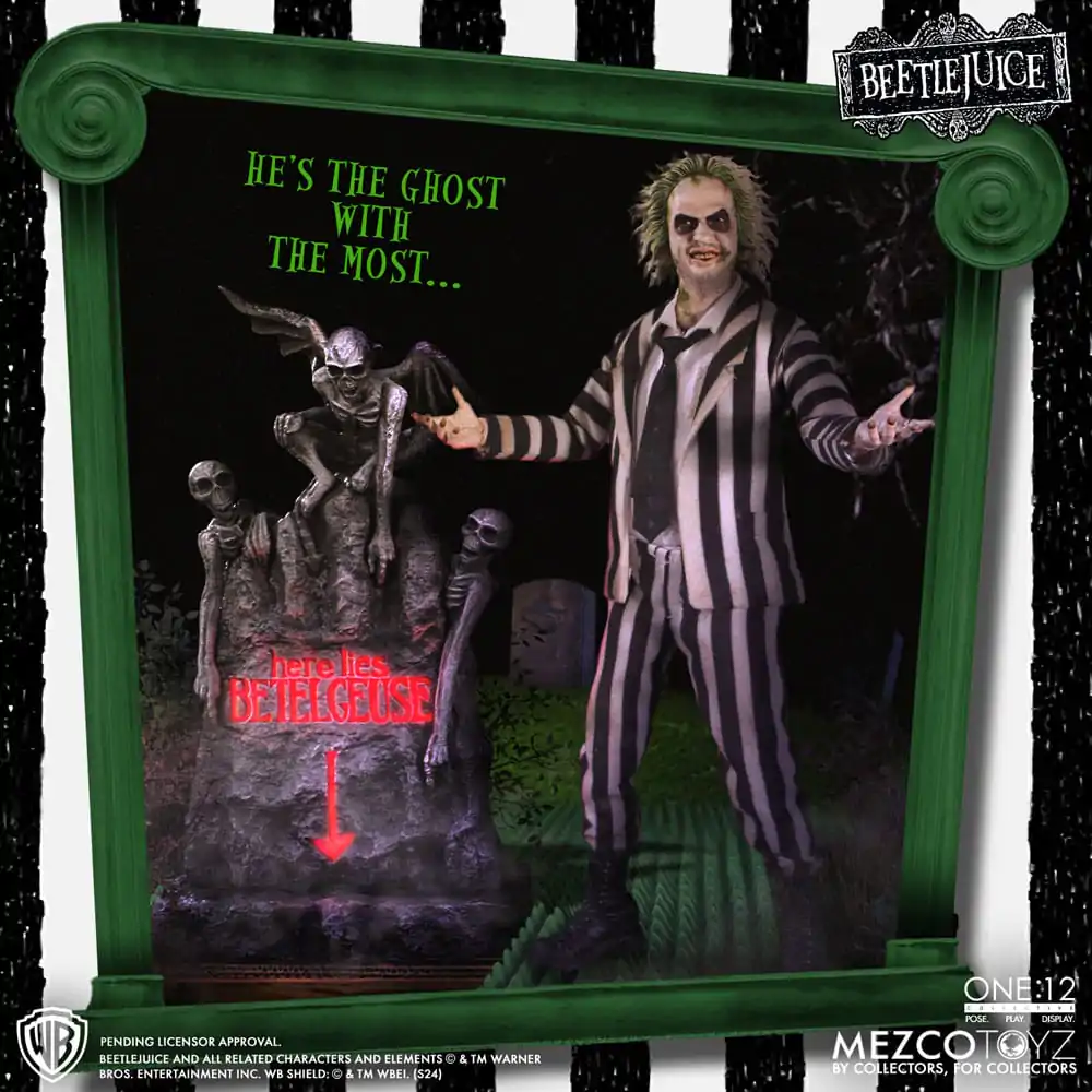 Akcijska figura Beetlejuice 1/12 Beetlejuice Deluxe Edition 18 cm fotografija izdelka