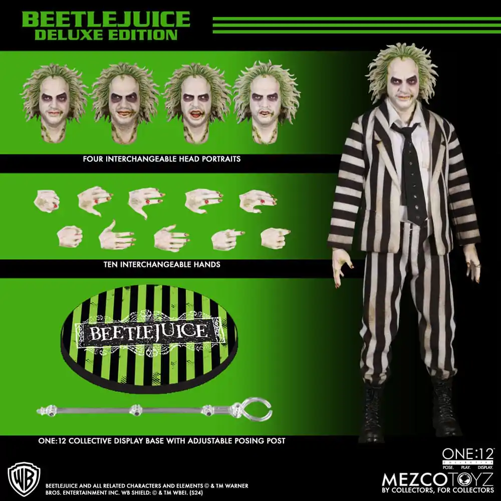 Akcijska figura Beetlejuice 1/12 Beetlejuice Deluxe Edition 18 cm fotografija izdelka