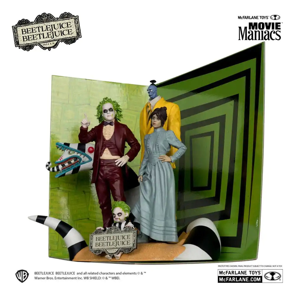 Beetlejuice Beetlejuice Movie Maniacs Paket 4 PVC kipcev 15 cm fotografija izdelka