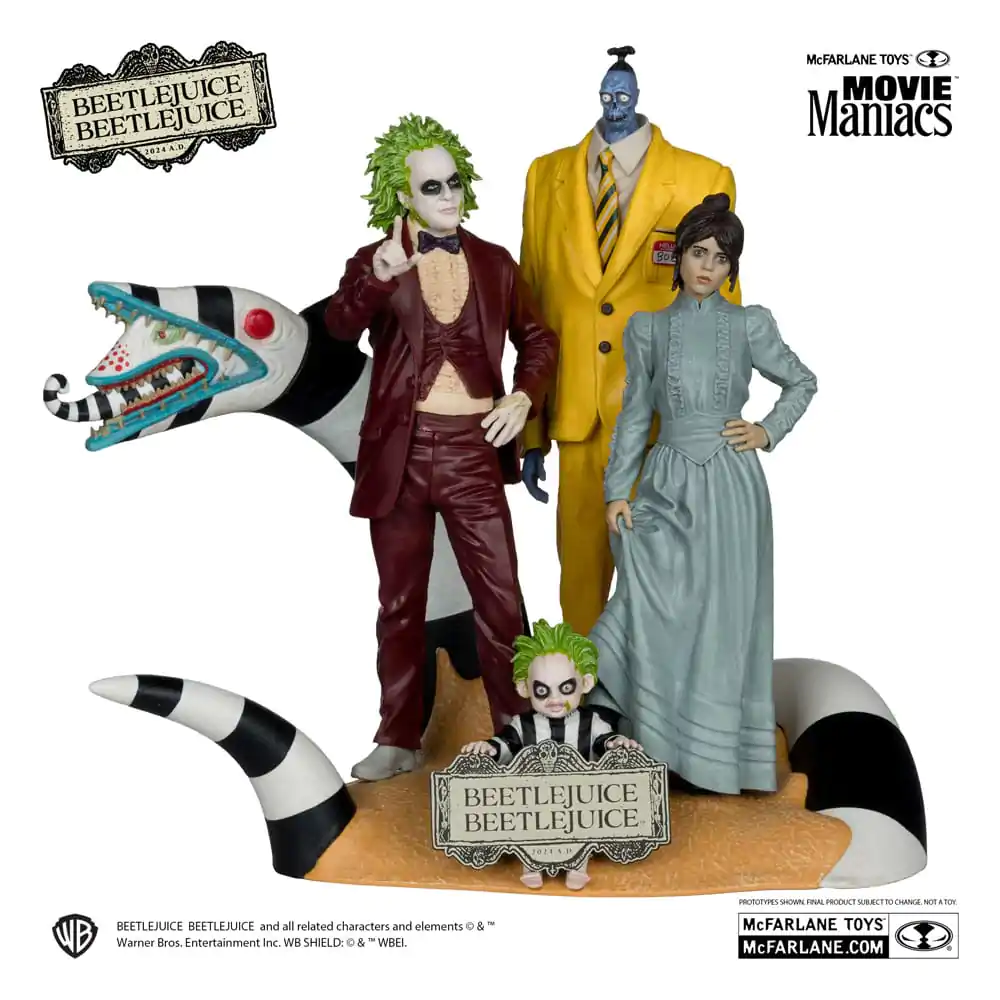 Beetlejuice Beetlejuice Movie Maniacs Paket 4 PVC kipcev 15 cm fotografija izdelka