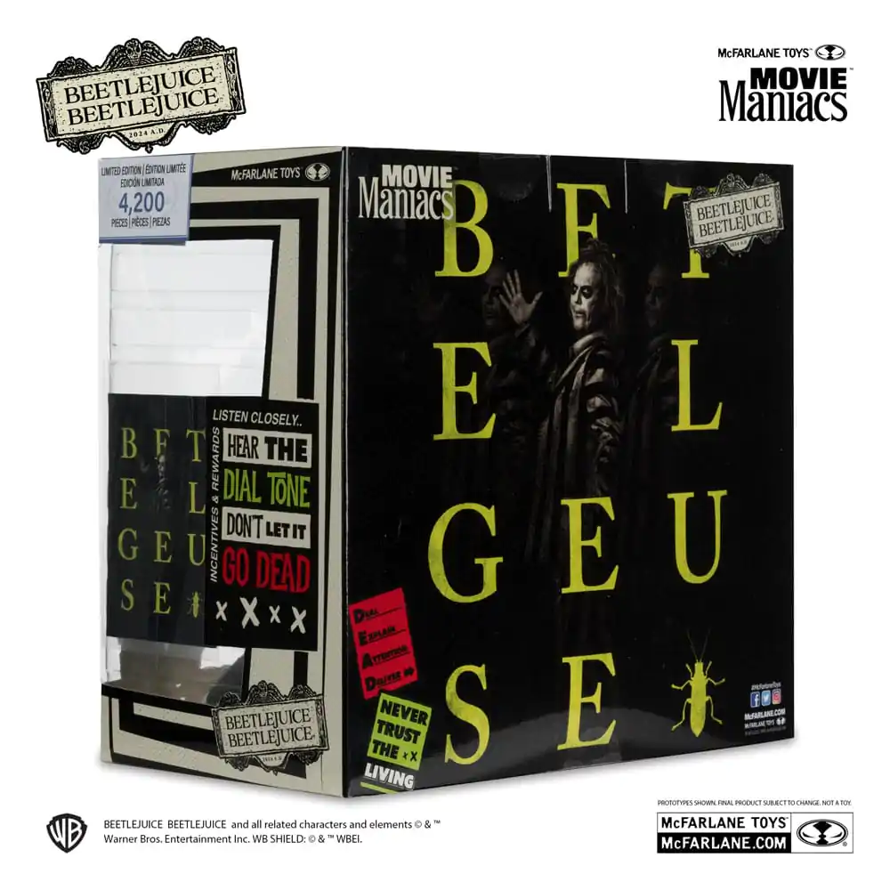 Beetlejuice Beetlejuice Movie Maniacs Paket 4 PVC kipcev 15 cm fotografija izdelka