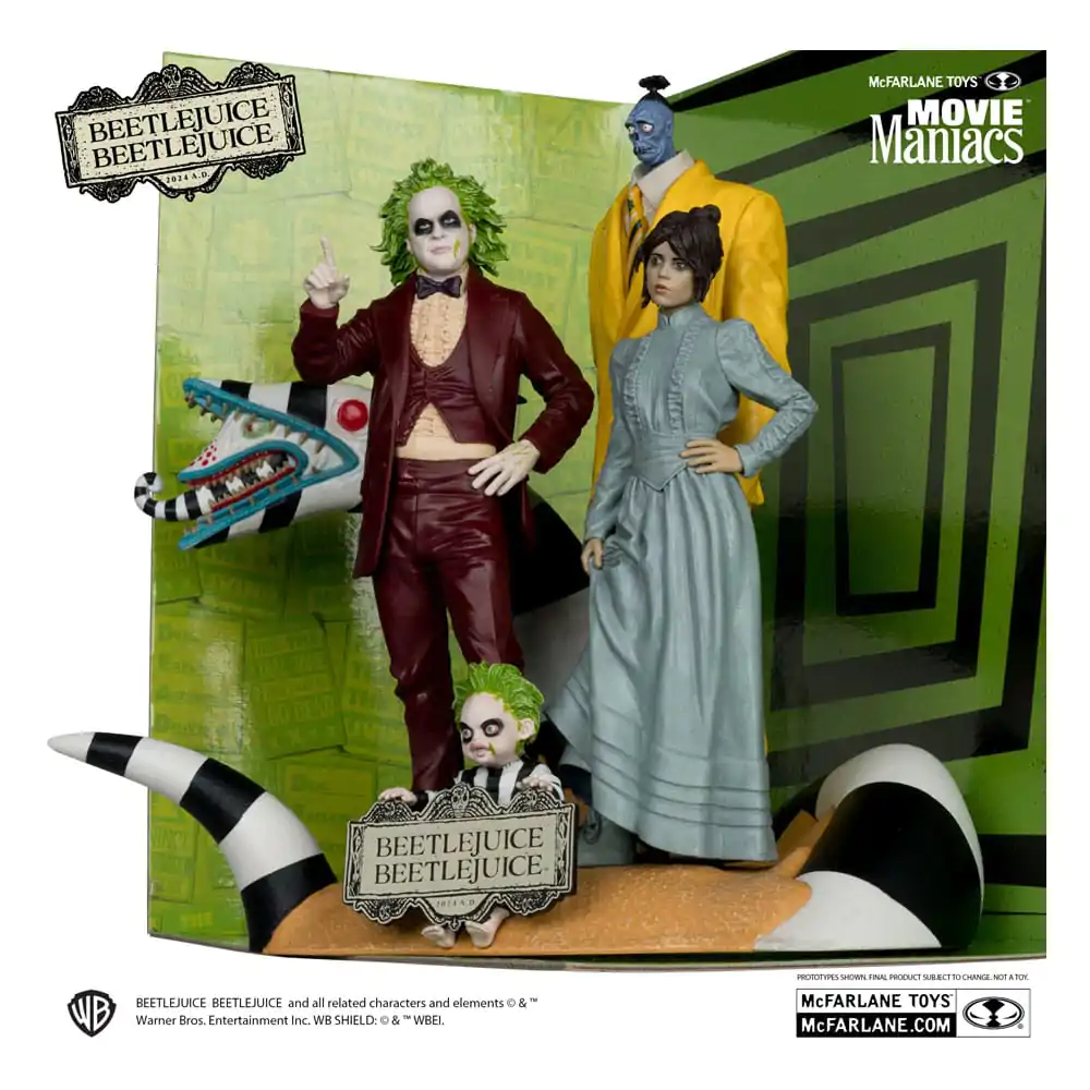 Beetlejuice Beetlejuice Movie Maniacs Paket 4 PVC kipcev 15 cm fotografija izdelka