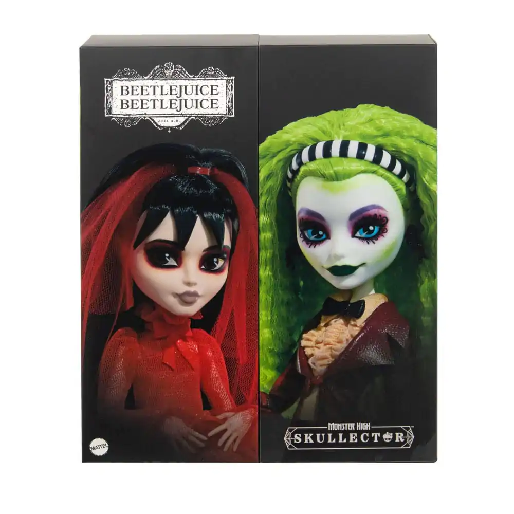 Beetlejuice Monster High Skullector Doll 2-Pack Betelgeuse & Lydia 25 cm Punčka, komplet 2 kos fotografija izdelka