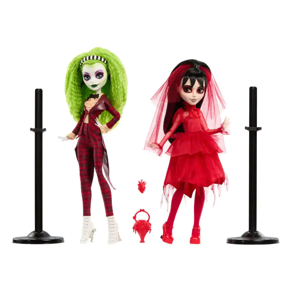 Beetlejuice Monster High Skullector Doll 2-Pack Betelgeuse & Lydia 25 cm Punčka, komplet 2 kos fotografija izdelka