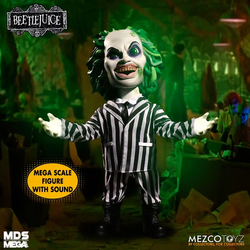 Beetlejuice MDS Mega Scale Govoreča akcijska figura Beetlejuice 38 cm fotografija izdelka