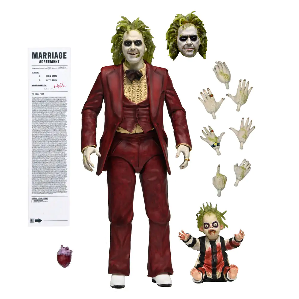 Beetlejuice Ultimate Beetlejuice Poročni Smoking figura 18 cm fotografija izdelka
